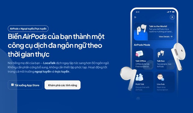 Startup Việt ra mắt LocaTalk: biến mọi AirPods thành thiết bị giao tiếp đa ngôn ngữ- Ảnh 1.