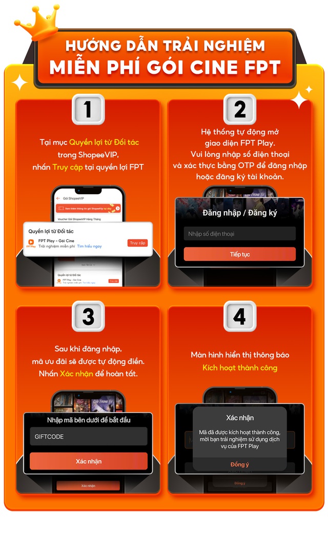 ShopeeVIP tung đặc quyền mới: Miễn phí một tháng xem phim trên FPT Play Cine- Ảnh 2.