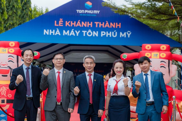 Khánh thành nhà máy Tôn Phú Mỹ – Hợp tác giữa VNSTEEL và Thiên Á Group- Ảnh 1.