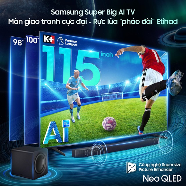 Tín đồ bóng đá hào hứng theo dõi Ngoại hạng Anh trên Samsung AI TV màn hình cực đại- Ảnh 3.
