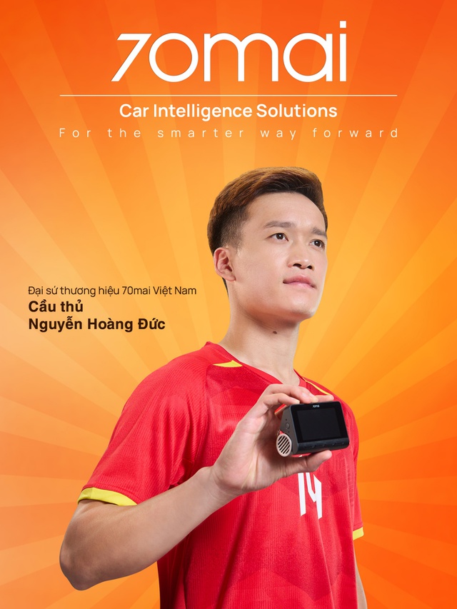 Nguyễn Hoàng Đức trở thành Đại sứ thương hiệu camera hành trình 70mai- Ảnh 2. Nguyễn Hoàng Đức trở thành Đại sứ thương hiệu camera hành trình 70mai- Ảnh 2.