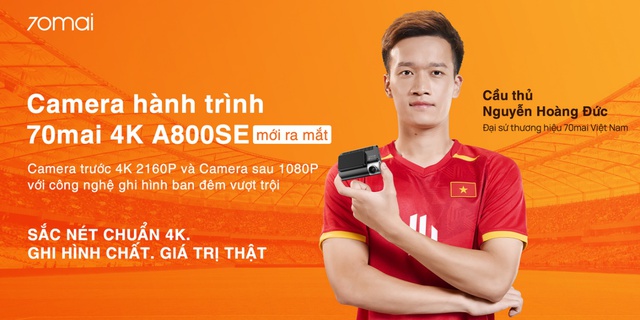 Nguyễn Hoàng Đức trở thành Đại sứ thương hiệu camera hành trình 70mai- Ảnh 3. Nguyễn Hoàng Đức trở thành Đại sứ thương hiệu camera hành trình 70mai- Ảnh 3.