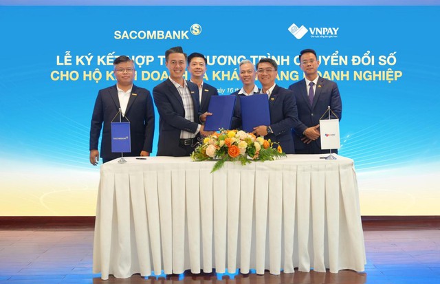 SACOMBANK hợp tác với VNPAY triển khai giải pháp thanh toán và nộp thuế số- Ảnh 1.