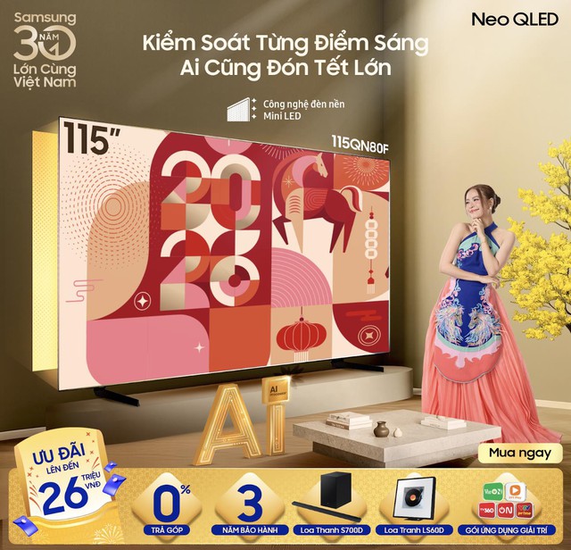 Mua combo AI TV, nhận quà Tết lớn từ Samsung- Ảnh 2.
