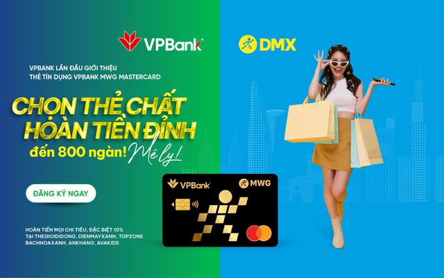 VPBank và DMX ra mắt thẻ tín dụng VPBank MWG Mastercard- Ảnh 1.