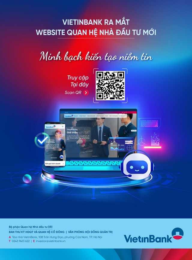 VietinBank ra mắt website Quan hệ Nhà đầu tư mới: Minh bạch kiến tạo niềm tin- Ảnh 1.
