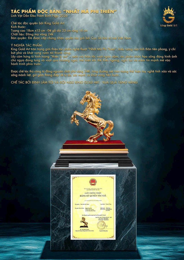 Bộ quà Tết Bính ngọ 2026 "Nhất mã phi thiên" hút giới doanh nhân- Ảnh 2.