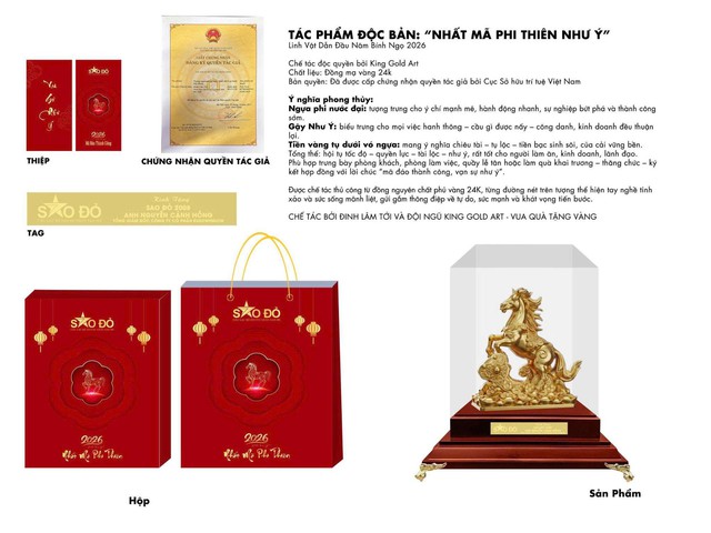 Bộ quà Tết Bính ngọ 2026 "Nhất mã phi thiên" hút giới doanh nhân- Ảnh 3.