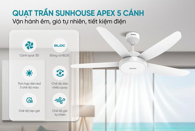 Quạt trần Sunhouse Apex xuất sắc gi&agrave;nh chiến thắng tại Tech Awards 2025 - Ảnh 2.