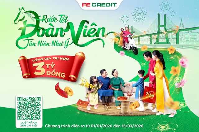 FE CREDIT đồng hành mùa Tết đoàn viên với gần 3.000 phần quà giá trị- Ảnh 1.