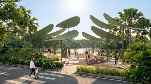 Palm City khởi công công viên ven sông, đưa gần 3 km mặt nước vào đời sống đô thị- Ảnh 1.