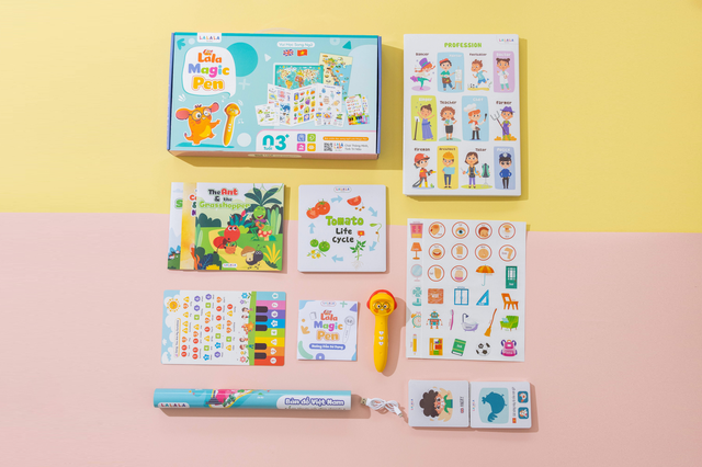 ‏Lala Magic Pen: Bút chấm đọc song ngữ nâng cấp trải nghiệm học ngôn ngữ cho trẻ‏- Ảnh 1.