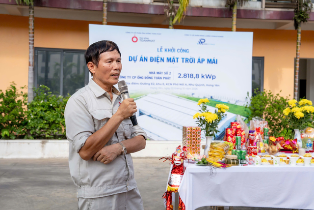 Ống đồng Toàn Phát triển khai dự án điện mặt trời tại Nhà máy số 2 - Ảnh 1.