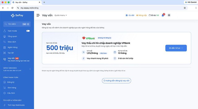 SePay hợp tác VPBank SME triển khai gói vay thấu chi tín chấp cho doanh nghiệp VPBank- Ảnh 1.