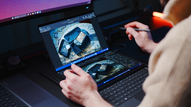‏Không cần bàn làm việc cố định, ASUS Zenbook DUO 2026 vẫn dựng được cả workspace‏- Ảnh 5.