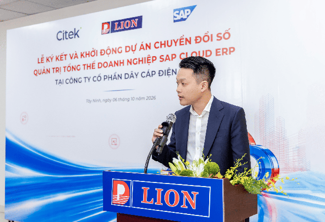 Dây cáp điện LION hợp tác Citek triển khai SAP Cloud ERP, nâng tầm quản trị- Ảnh 1.