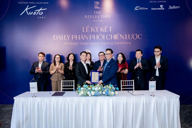 Kusto Home ký kết hợp tác phân phối dự án The Reflection West Lake - Ảnh 1.