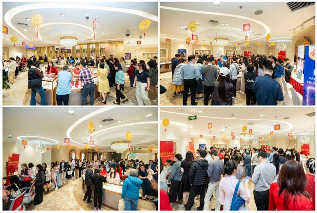 DOJI hút khách mua vàng bạc ngày Thần Tài- Ảnh 1.