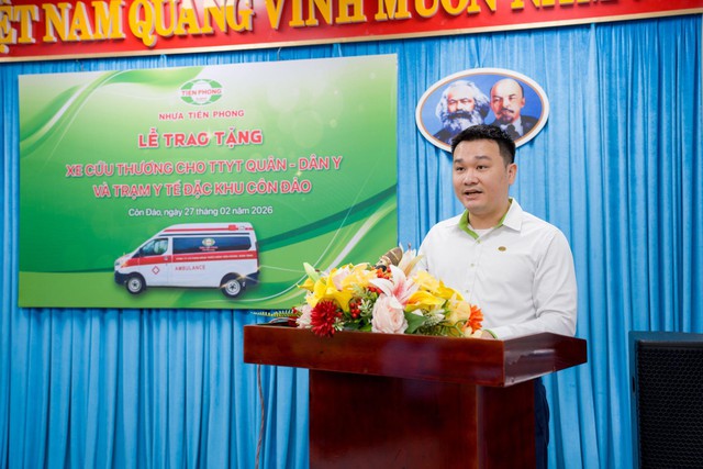 Nhựa Tiền Phong trao tặng 2 xe cứu thương hơn 2 tỷ đồng, tăng cường năng lực cấp cứu tại đặc khu Côn Đảo - Ảnh 4.