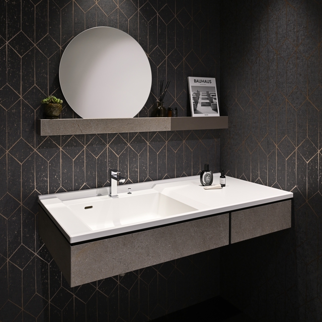 Chậu rửa mặt liền khối Yoshimoto – May đo theo từng milimet- Ảnh 1.