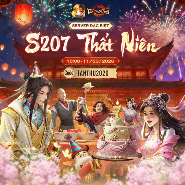 Quà sinh nhật 7 tuổi dành riêng cho các game thủ: Ra mắt máy chủ đặc biệt cùng vòng quay Thất Niên Thiên Long- Ảnh 1.