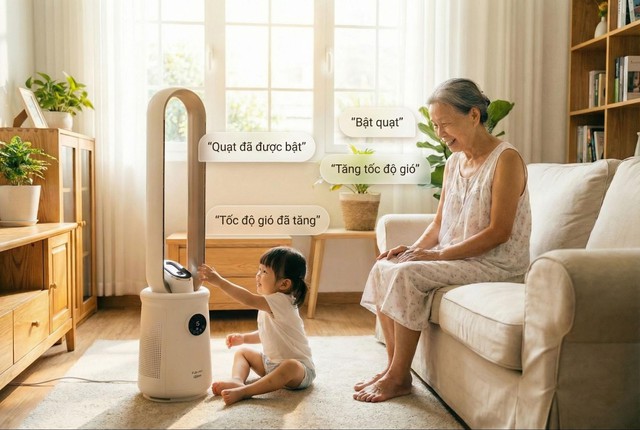 5 c&ocirc;ng nghệ trong 1: Quạt giọng n&oacute;i FujiHOME BF15, CFR Series đang l&agrave; xu hướng h&egrave; 2026- Ảnh 4.