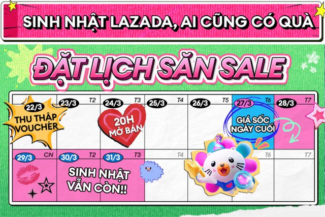Tưng bừng Sinh nhật Lazada 14 tuổi: Voucher đến 14 triệu, mua 1 tặng 1, voucher đến 50%- Ảnh 8.
