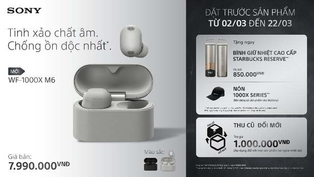 Sony trình làng tai nghe true wireless chống ồn vượt trội WF-1000XM6- Ảnh 4.