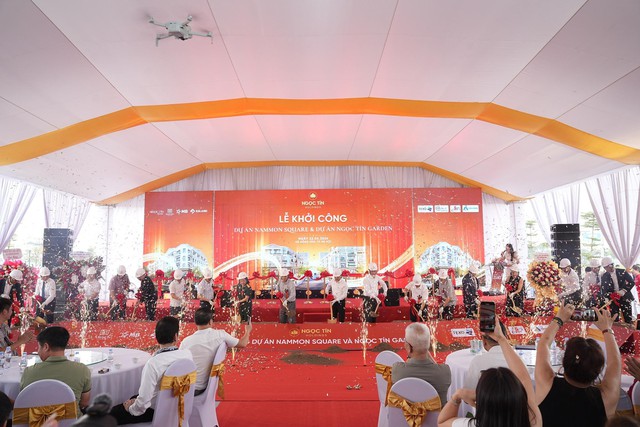 Lễ khởi công và ra mắt văn phòng bán hàng dự án NAMMON Square và Ngọc Tín Garden - Ảnh 1.