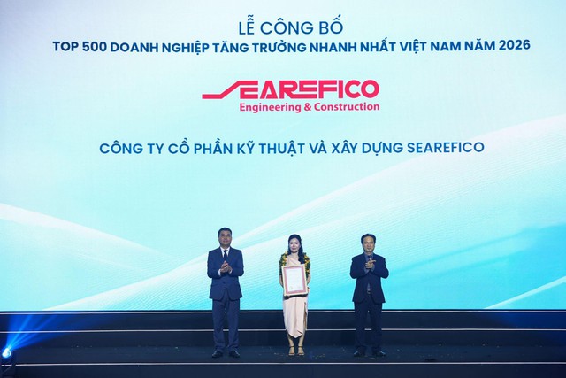 Searefico E&C lập cú đúp: Top 10 Nhà thầu Cơ điện 2026 và FAST500- Ảnh 1.