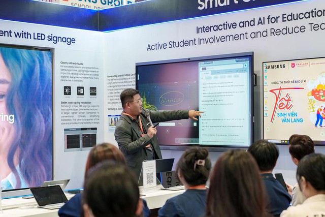 Samsung trình diễn giải pháp giáo dục số với AI và màn hình 3D không kính tại Education Vietnam - Ảnh 3.