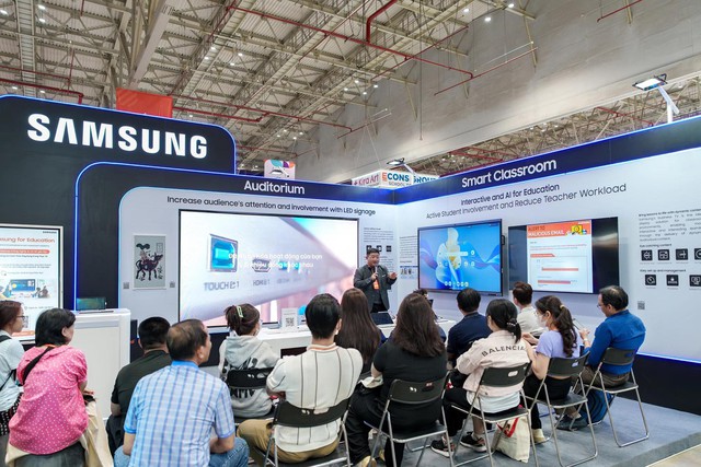 Samsung trình diễn giải pháp giáo dục số với AI và màn hình 3D không kính tại Education Vietnam - Ảnh 4.