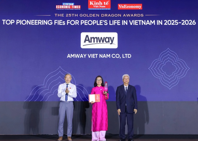 Amway Việt Nam ghi dấu lần thứ 10 được vinh danh tại giải thưởng Rồng Vàng - Ảnh 1.