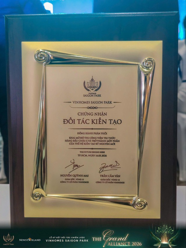 NewstarLand trở thành đối tác phân phối chiến lược đại đô thị tri thức Vinhomes Saigon Park - Ảnh 1.