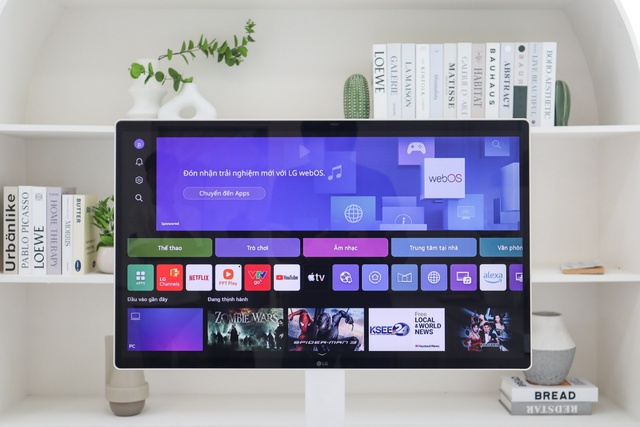 Biến không gian sống thành văn phòng với màn hình LG Smart Monitor Swing - Ảnh 4.