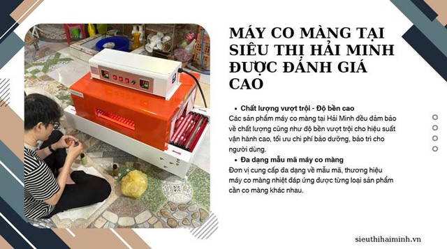 Máy co màng tại siêu thị Hải Minh được đánh giá cao - Vì sao?- Ảnh 1.