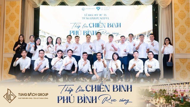 Kick-off dự án Tùng Linh Peaceful - Thái Nguyên: "Thắp lửa chiến binh – Phú Bình rực sáng"- Ảnh 1.