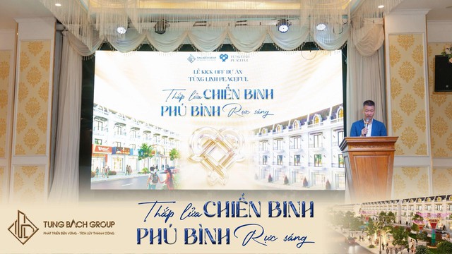 Kick-off dự án Tùng Linh Peaceful - Thái Nguyên: "Thắp lửa chiến binh – Phú Bình rực sáng"- Ảnh 2.