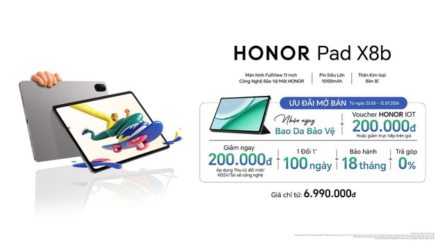 Ra mắt HONOR Pad X8b: Thiết kế thanh lịch, hiệu năng mạnh mẽ, tích hợp không gian số an toàn cho trẻ - Ảnh 5.