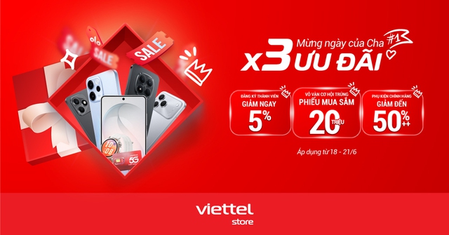 Săn deal công nghệ nhân Ngày của Cha x3 ưu đãi tại Viettel Store - Ảnh 1.