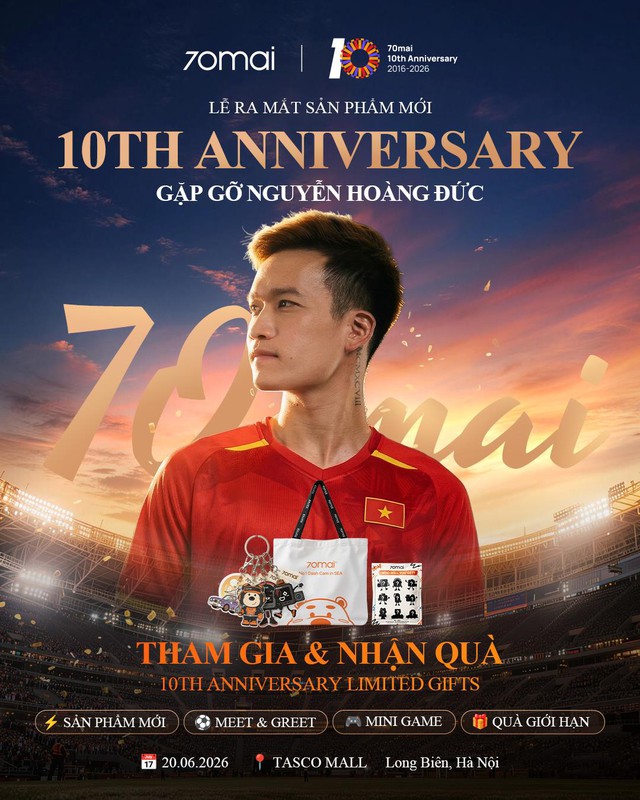 70mai ra mắt A810 Lite cùng chuỗi hoạt động tri ân nhân dịp kỷ niệm 10 năm thành lập - Ảnh 1.