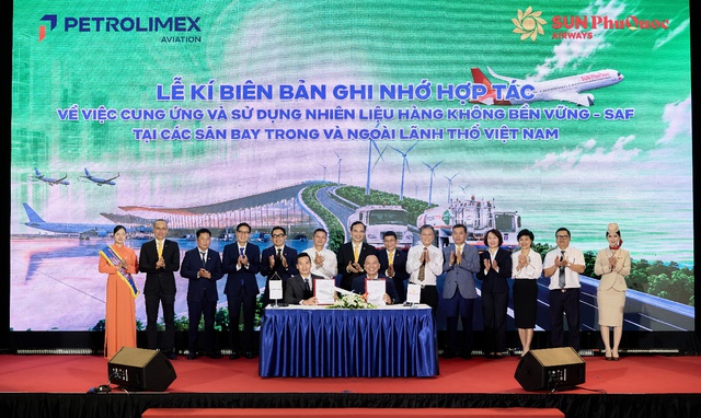 Petrolimex Aviation và Sun Phuquoc Airways ký MOU về tiêu thụ SAF- Ảnh 1.