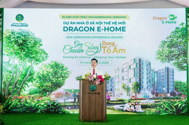 Khởi công dự án Dragon E-Home: Thêm cơ hội mua nhà cho người lao động TP. Hồ Chí Minh - Ảnh 2.