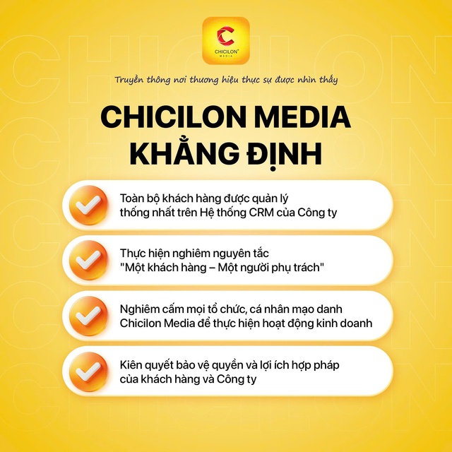 Chicilon Media cảnh báo về hành vi mạo danh, cạnh tranh không lành mạnh - Ảnh 1.