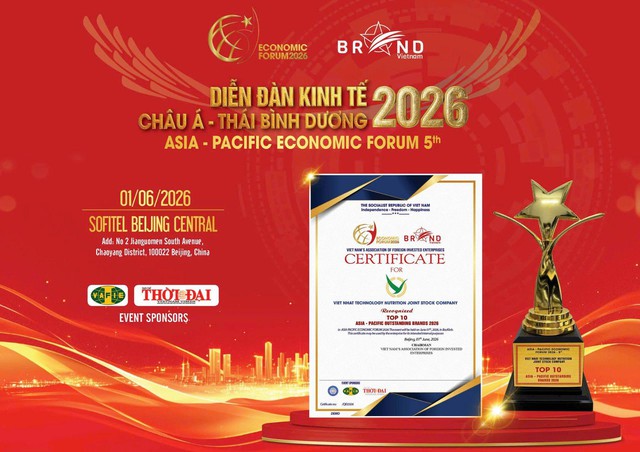 Viet Nhat Group được vinh danh Top 10 thương hiệu tiêu biểu Châu Á 2026- Ảnh 1.