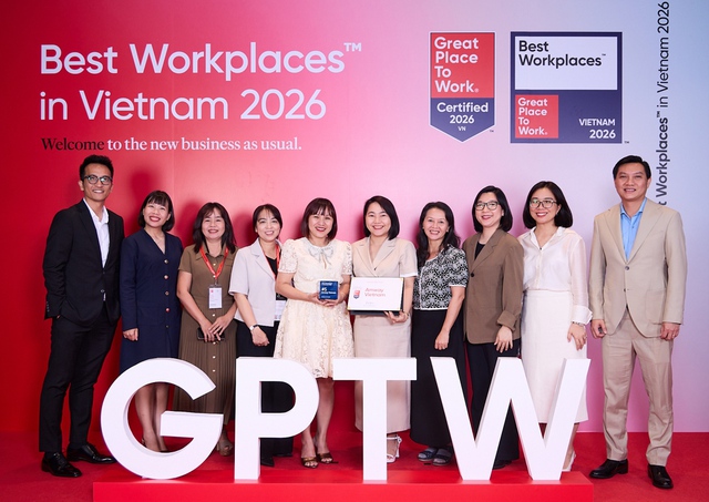 Amway Việt Nam hai năm li&ecirc;n tiếp v&agrave;o Top nơi l&agrave;m việc xuất sắc 2026 - Ảnh 1.