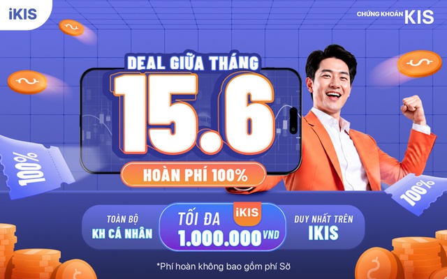 Ngày 15/6, chứng khoán KIS hoàn 100% phí giao dịch trên iKIS- Ảnh 1.