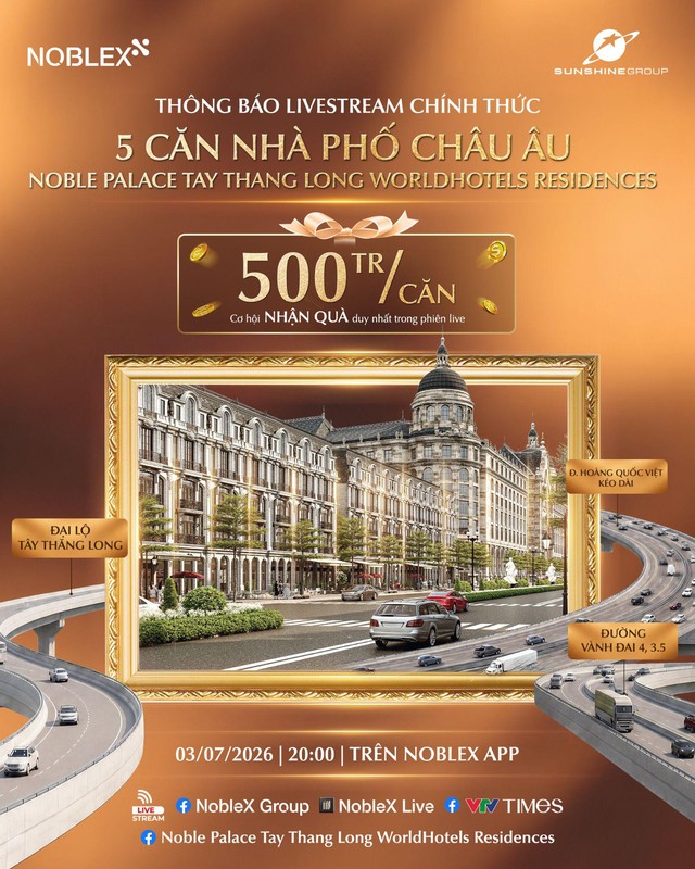 Tối 3/7, Sunshine Group tái xuất đường đua livestream BĐS: Hé lộ quỹ căn đặc biệt, quà tặng lên tới 500 triệu/căn- Ảnh 1.