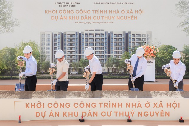 Khởi công khu nhà ở xã hội quy mô gần 1.000 căn tại Khu đô thị Vlasta – Thủy Nguyên- Ảnh 1.
