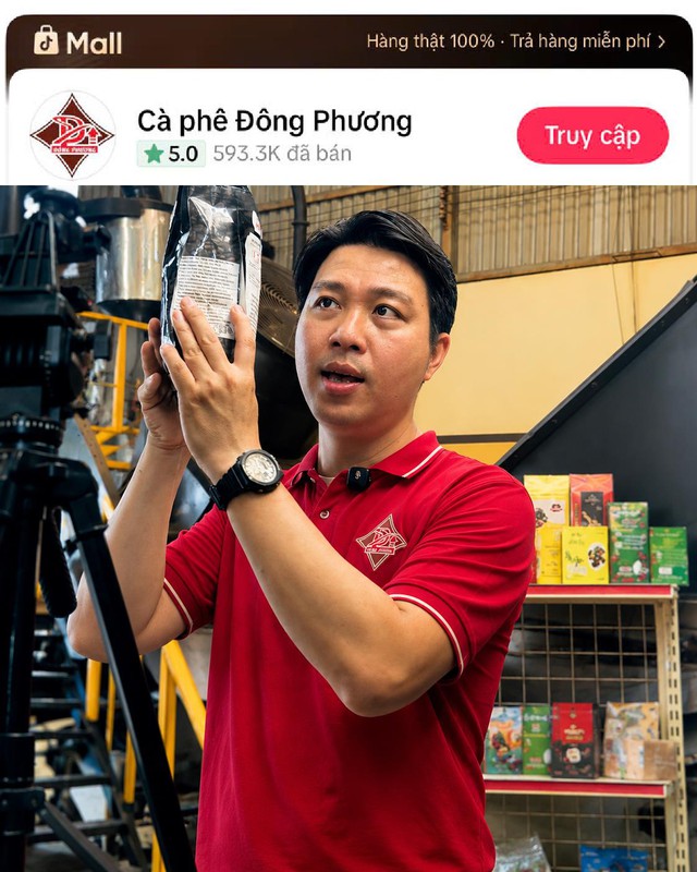 CEO Hoàng Đại Phong thành công đưa Cà phê Đông Phương lên Shop Mall 5.0 trên TikTok Shop - Ảnh 2.